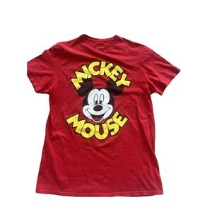 Mickey Mouse Disney Women's Shirt Size Medium M Red